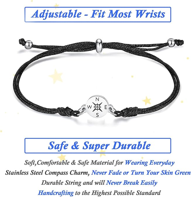 🧑🎓Perfect Graduation Gifts for Your Beloved-Compass Bracelet