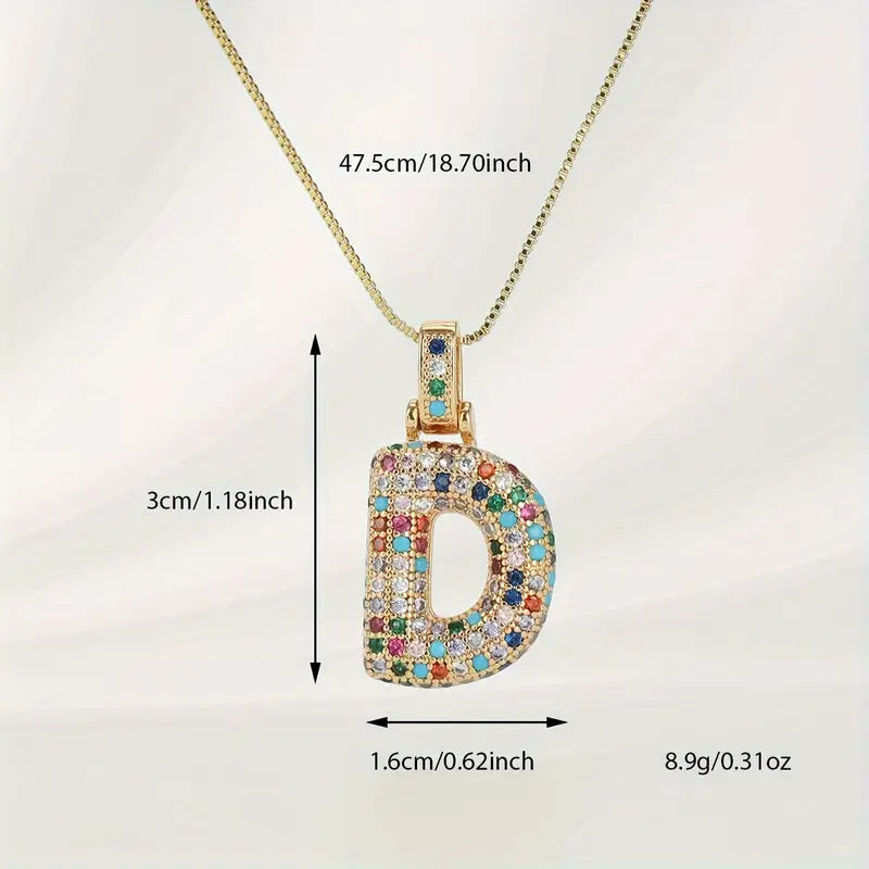 Bubble Letter Necklace