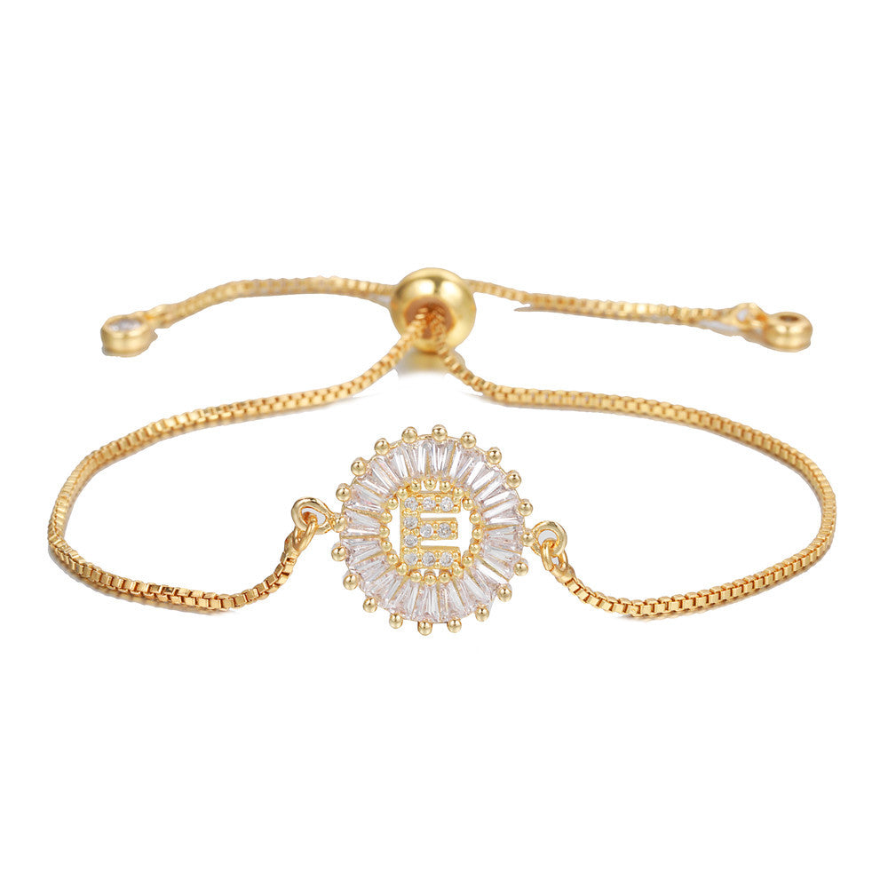 【LAST DAY 49% OFF】Initial Letter Pendant Bracelet