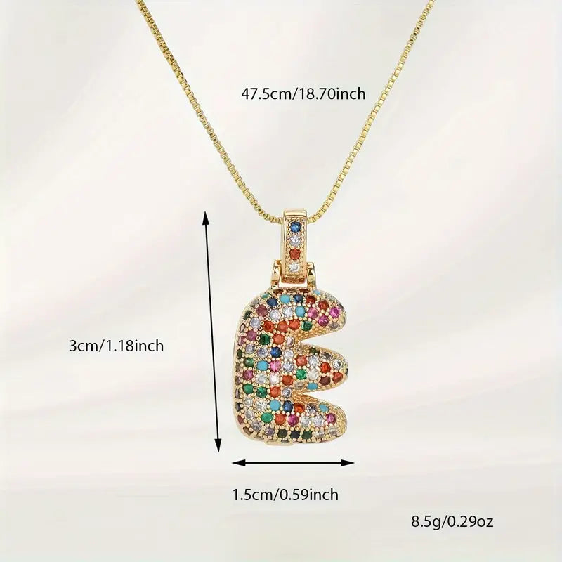 Bubble Letter Necklace