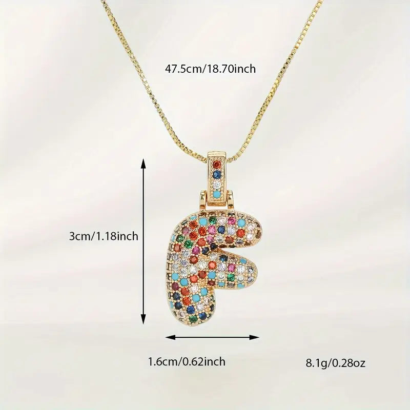 Bubble Letter Necklace
