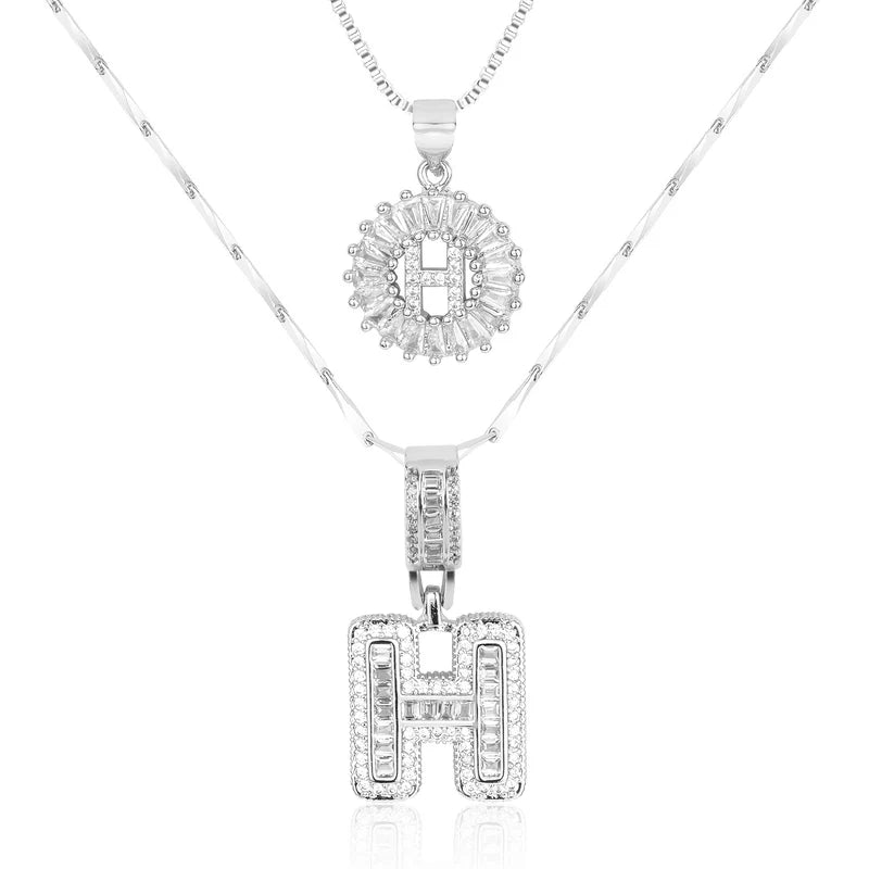 【LAST DAY 48% OFF】2 Pack - Initial Letter Pendant Necklaces