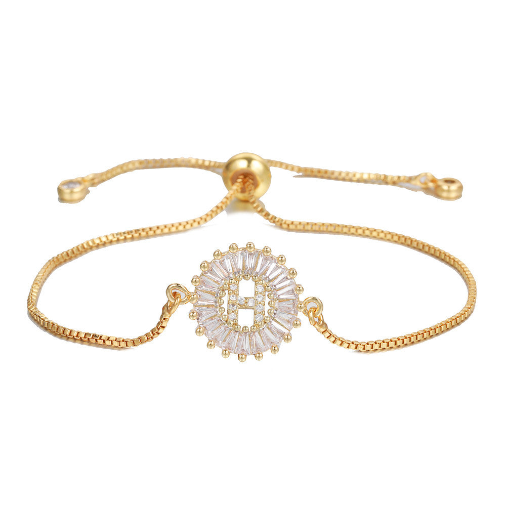 【LAST DAY 49% OFF】Initial Letter Pendant Bracelet