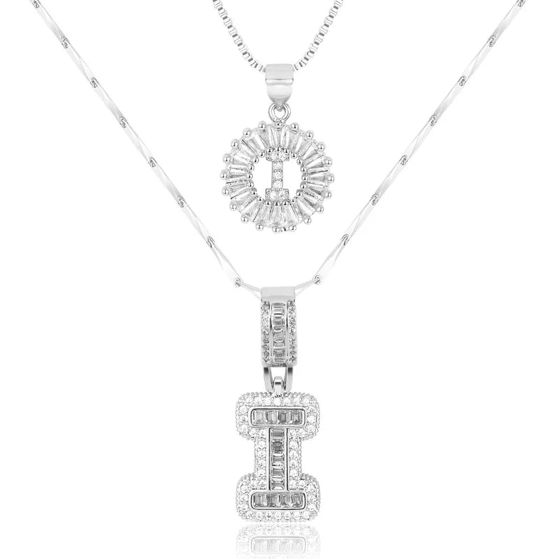 【LAST DAY 48% OFF】2 Pack - Initial Letter Pendant Necklaces