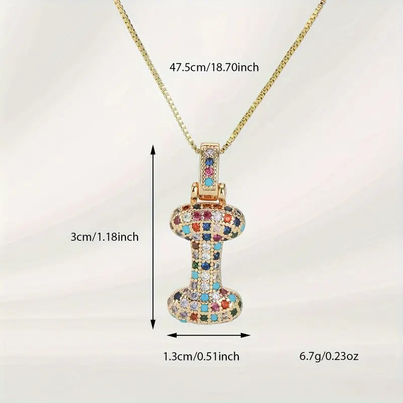 Bubble Letter Necklace