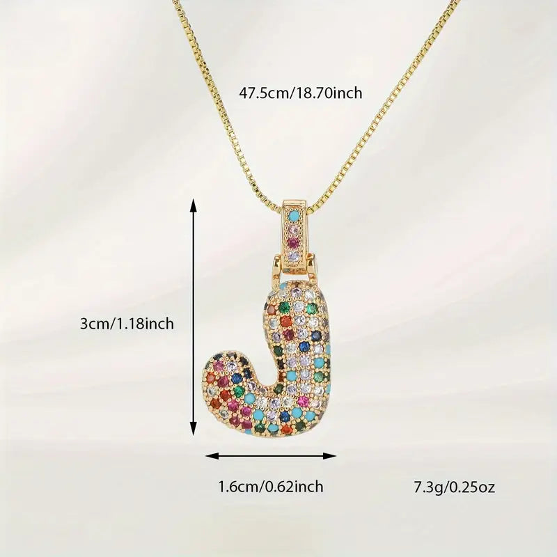 Bubble Letter Necklace