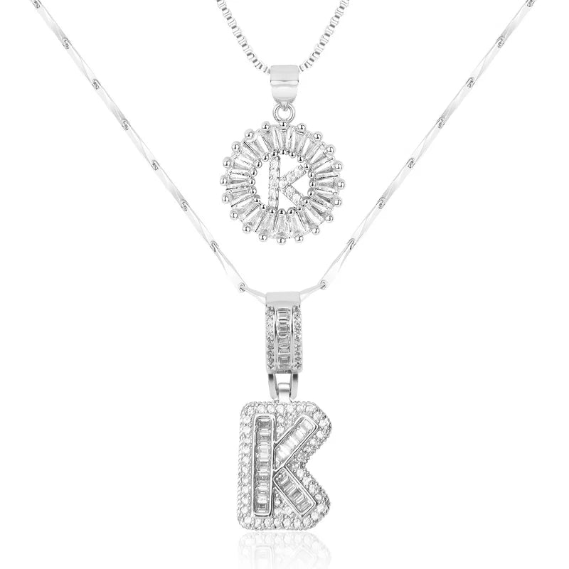 【LAST DAY 48% OFF】2 Pack - Initial Letter Pendant Necklaces