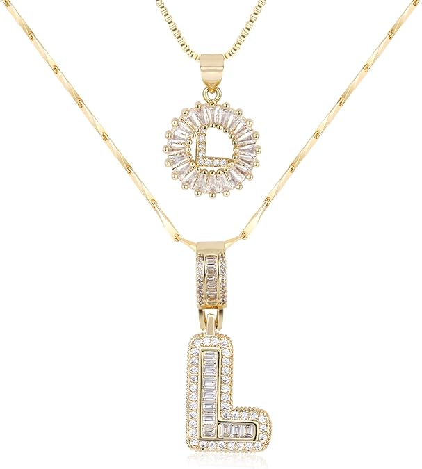 【LAST DAY 49% OFF】2 Pack - Initial Letter Pendant Necklaces