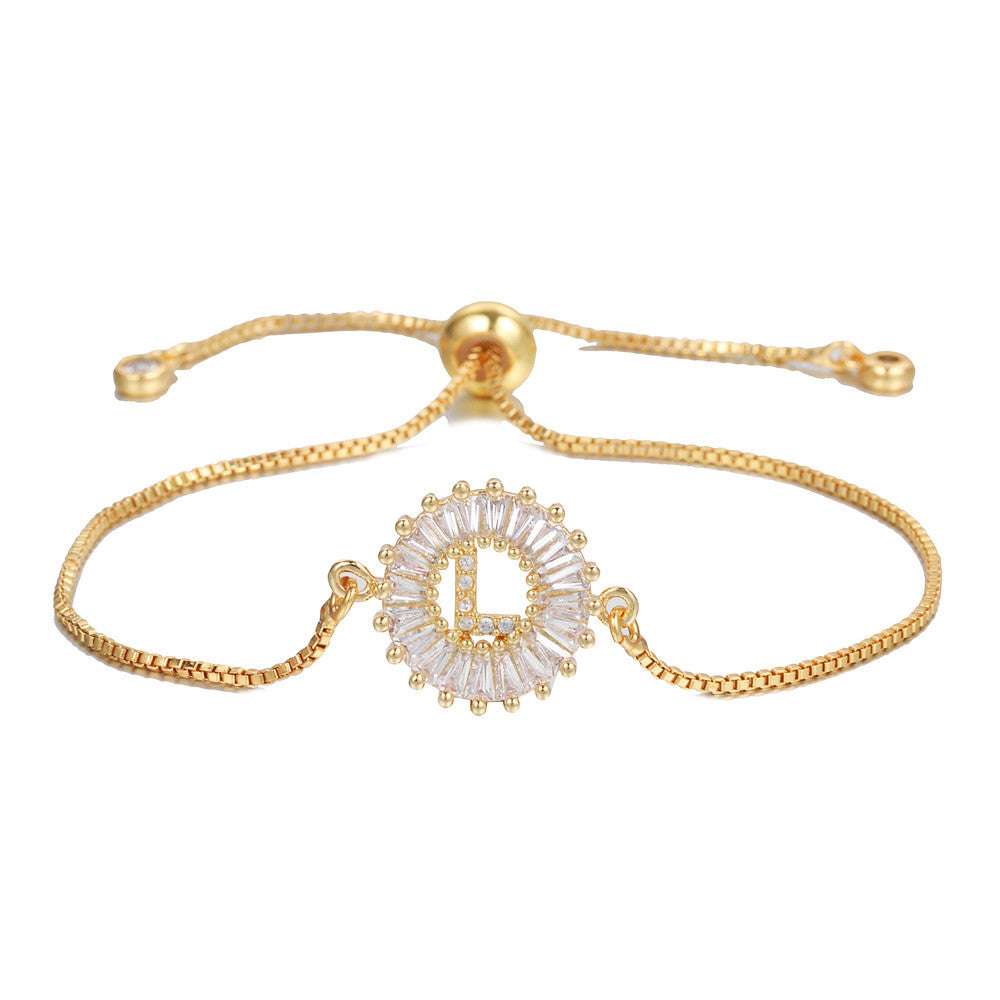 【LAST DAY 49% OFF】Initial Letter Pendant Bracelet