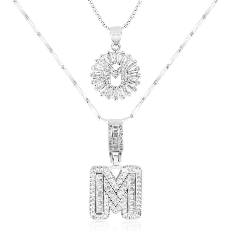 【LAST DAY 48% OFF】2 Pack - Initial Letter Pendant Necklaces