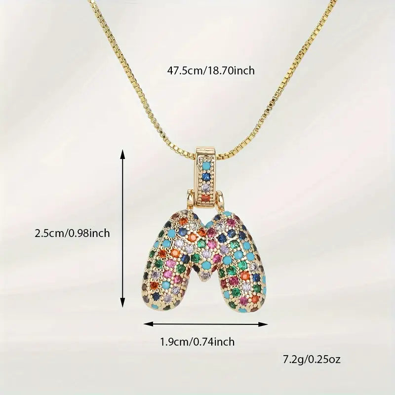 Bubble Letter Necklace