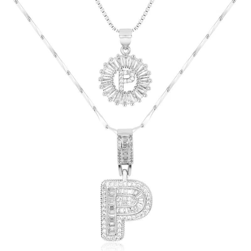 【LAST DAY 48% OFF】2 Pack - Initial Letter Pendant Necklaces