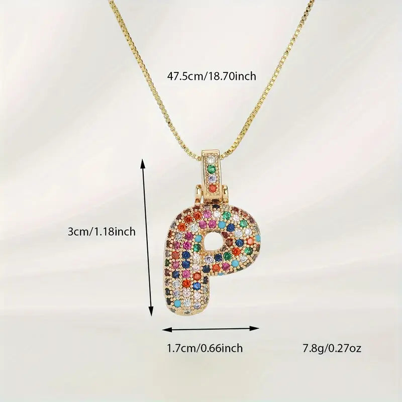 Bubble Letter Necklace