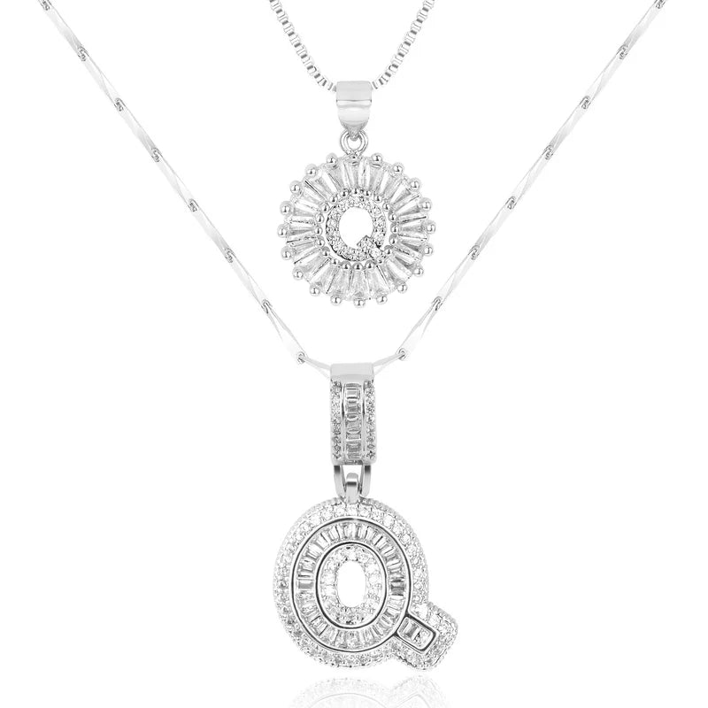【LAST DAY 48% OFF】2 Pack - Initial Letter Pendant Necklaces