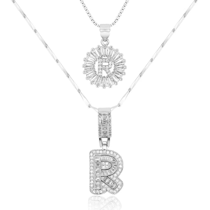 【LAST DAY 48% OFF】2 Pack - Initial Letter Pendant Necklaces