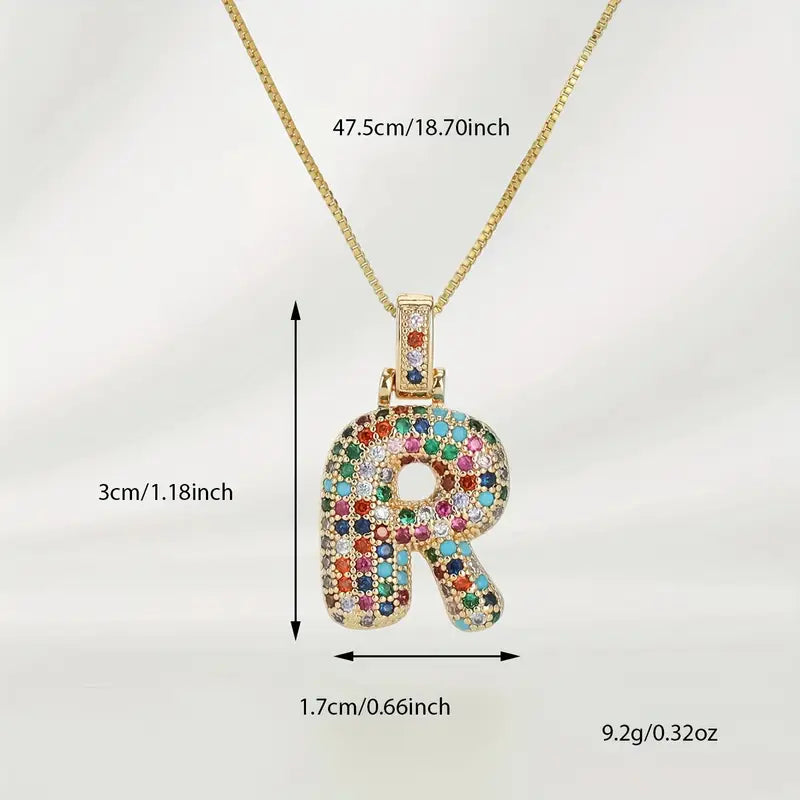 Bubble Letter Necklace