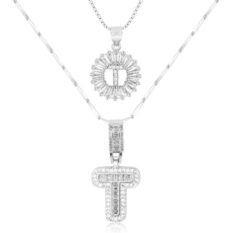 【LAST DAY 48% OFF】2 Pack - Initial Letter Pendant Necklaces