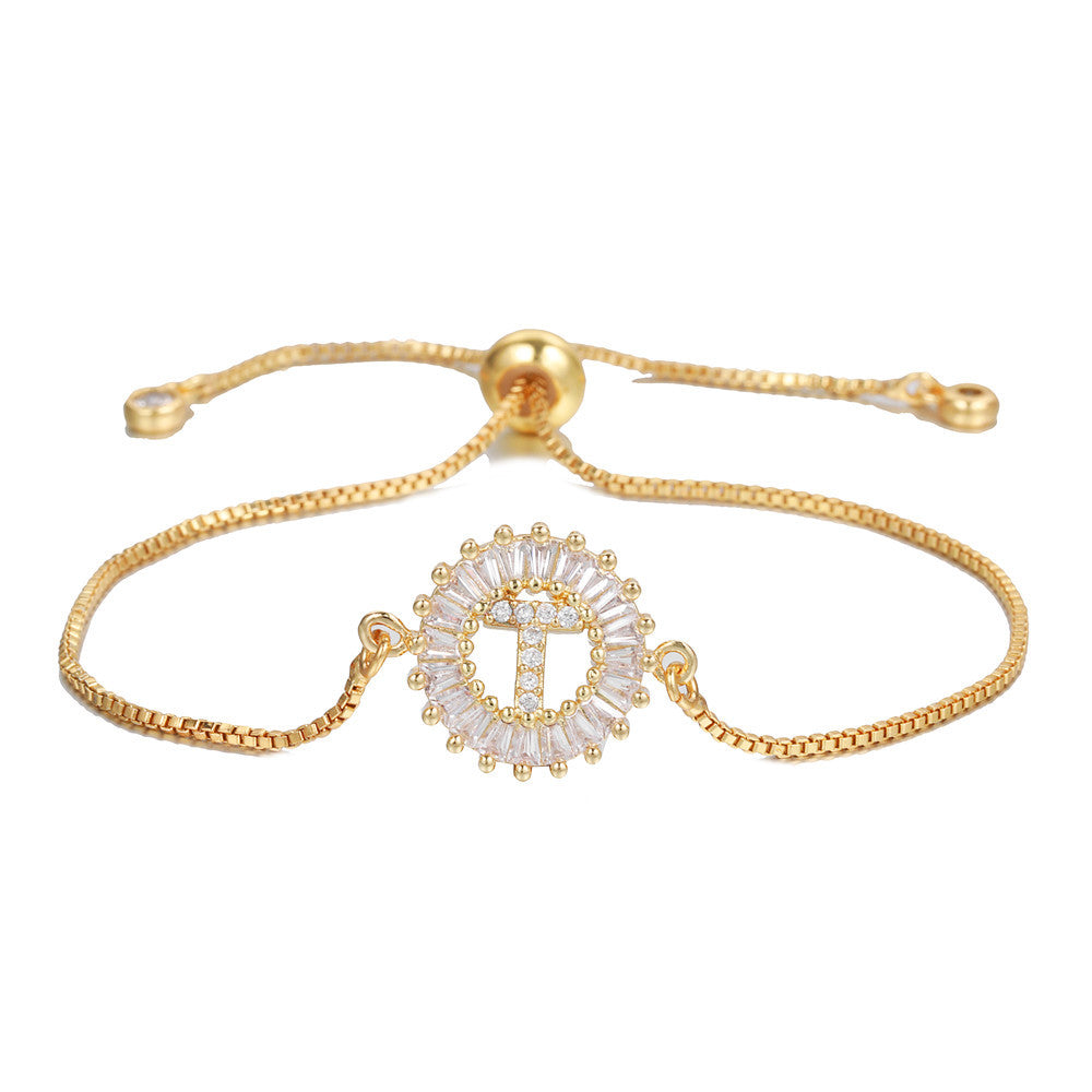 【LAST DAY 49% OFF】Initial Letter Pendant Bracelet