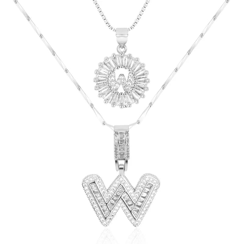 【LAST DAY 48% OFF】2 Pack - Initial Letter Pendant Necklaces