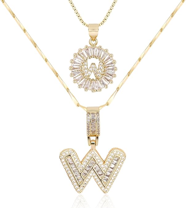 【LAST DAY 49% OFF】2 Pack - Initial Letter Pendant Necklaces