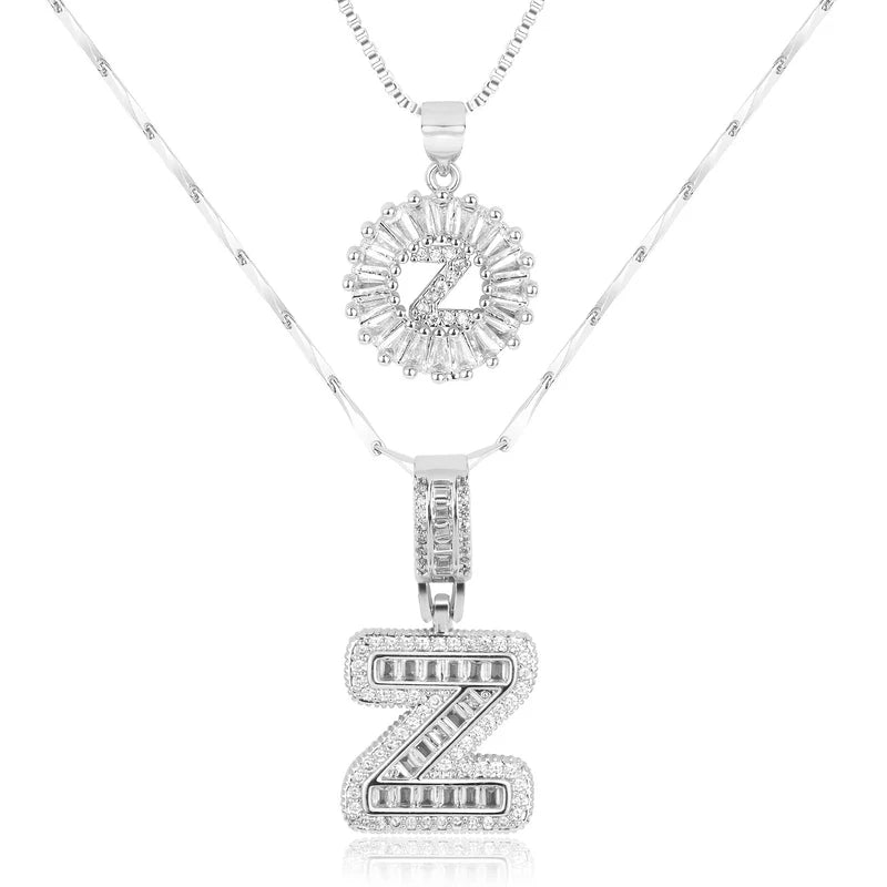 【LAST DAY 48% OFF】2 Pack - Initial Letter Pendant Necklaces