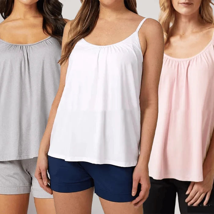 ❤️🔥2025 Loose-fitting Tank Top With Built-in Bra