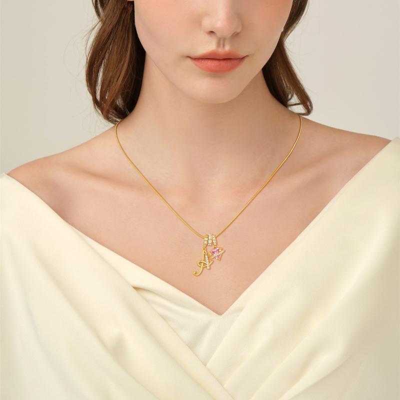 đPersonalized Gifts-Initial Letter Necklace ăAâZă