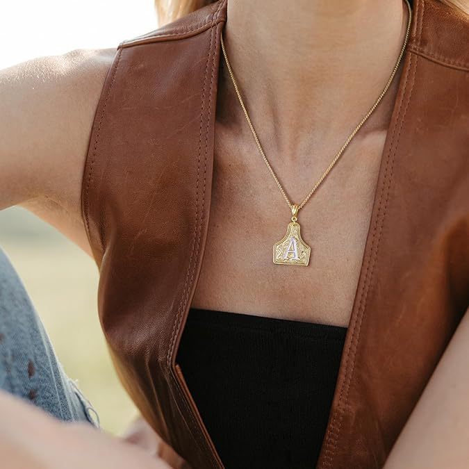 【LAST DAY 48% OFF】Western Cowgirl Initial Necklace