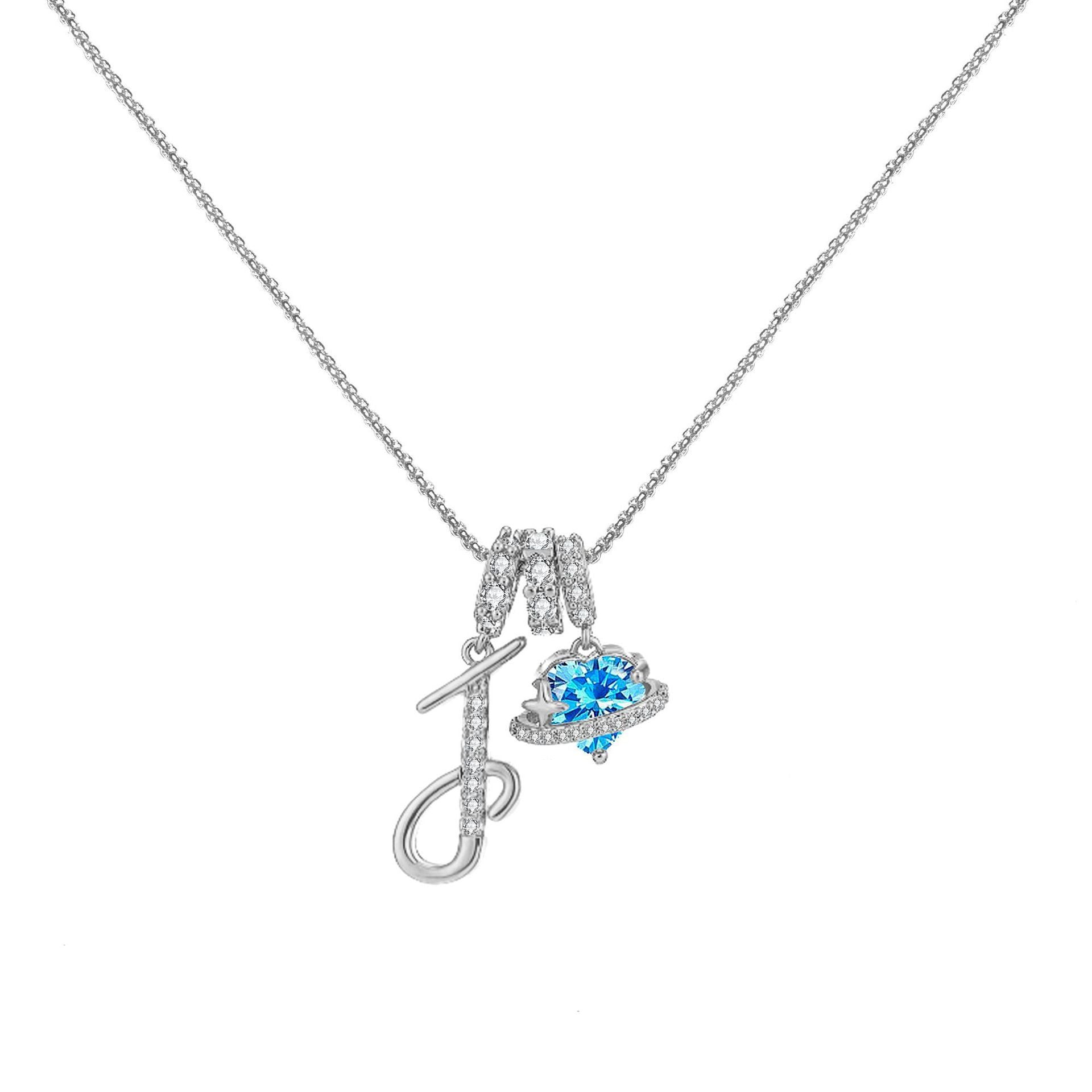 đPersonalized Gifts-Initial Letter Necklace ăAâZă