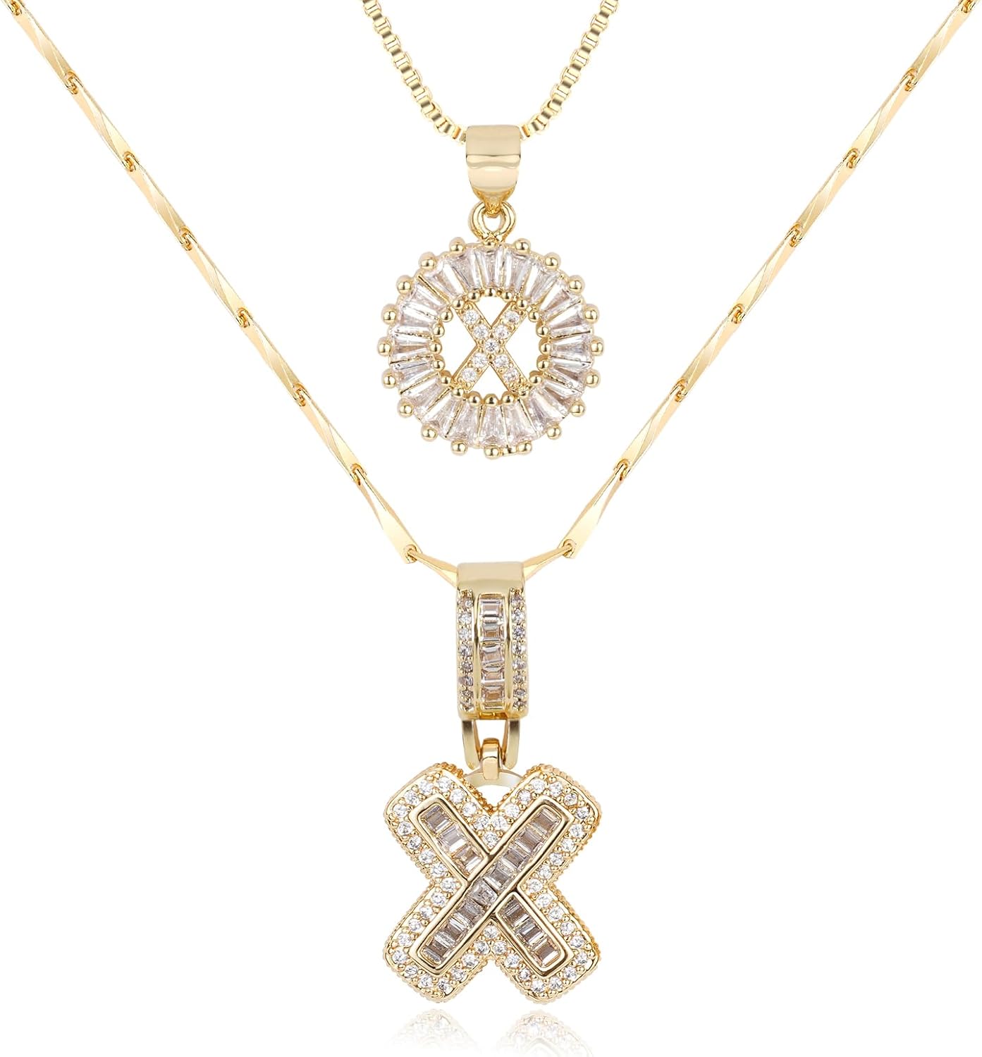【LAST DAY 49% OFF】2 Pack - Initial Letter Pendant Necklaces