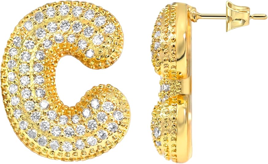 【LAST DAY 49% OFF】 Initial Letter Earrings