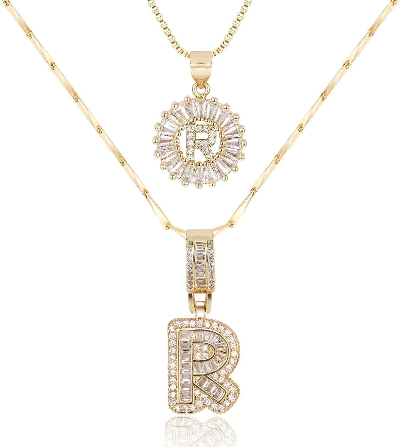 【LAST DAY 49% OFF】2 Pack - Initial Letter Pendant Necklaces