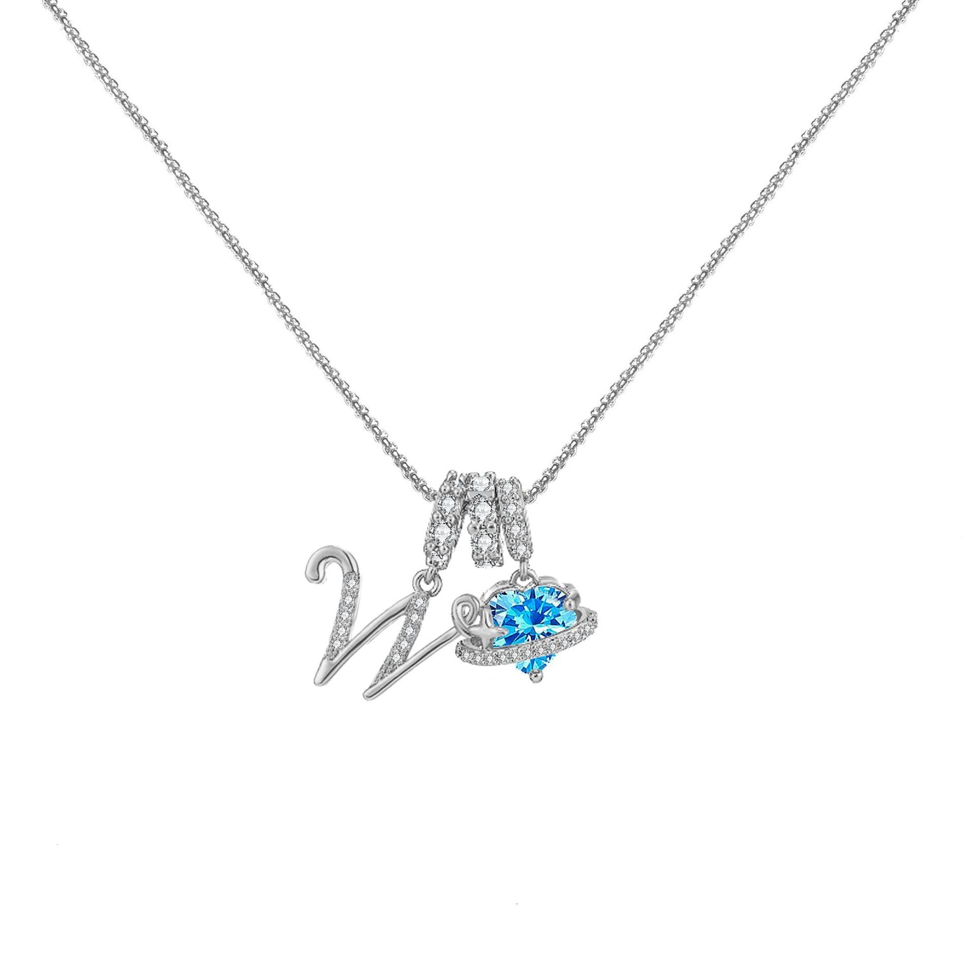 đPersonalized Gifts-Initial Letter Necklace ăAâZă