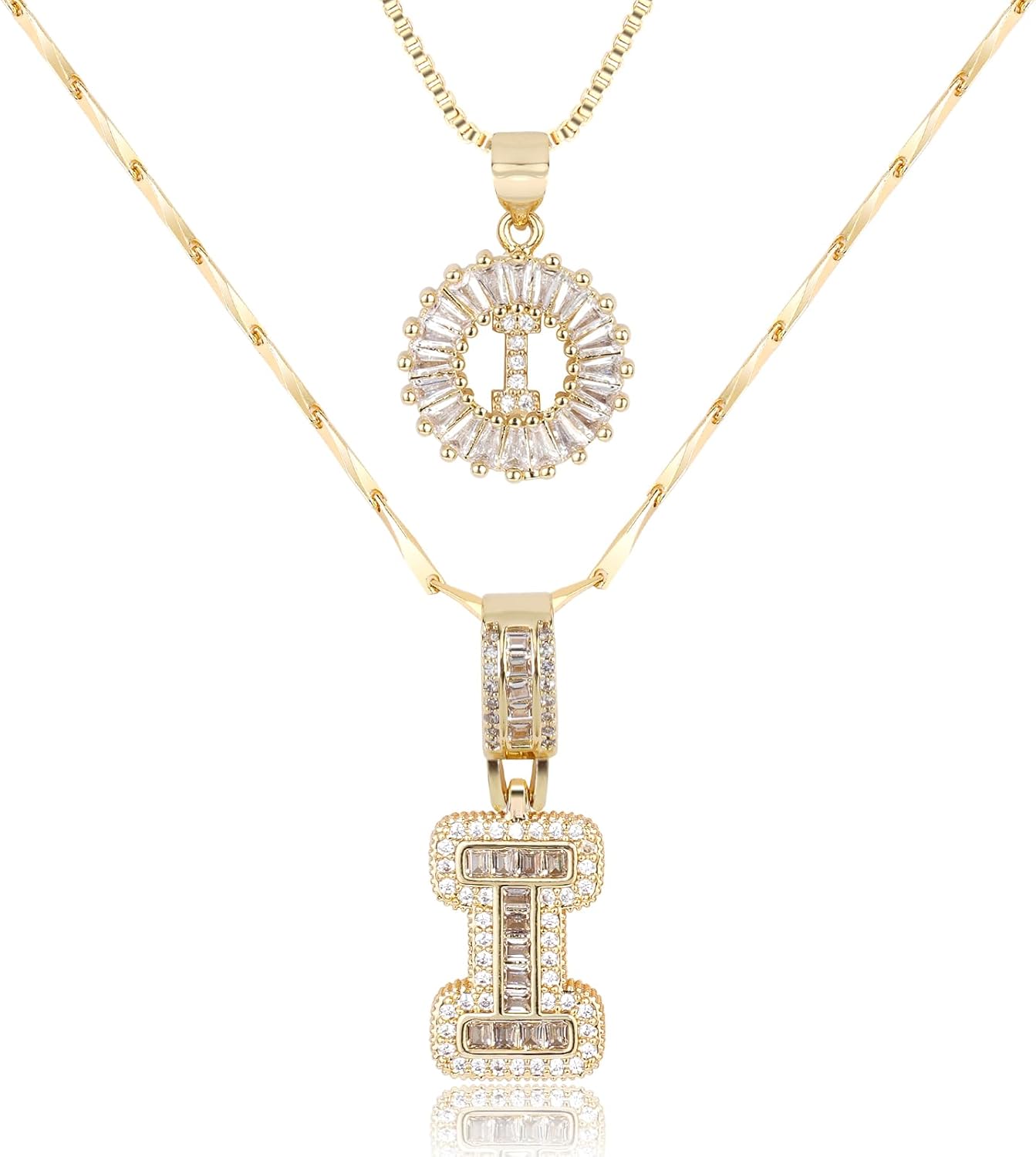 【LAST DAY 49% OFF】2 Pack - Initial Letter Pendant Necklaces