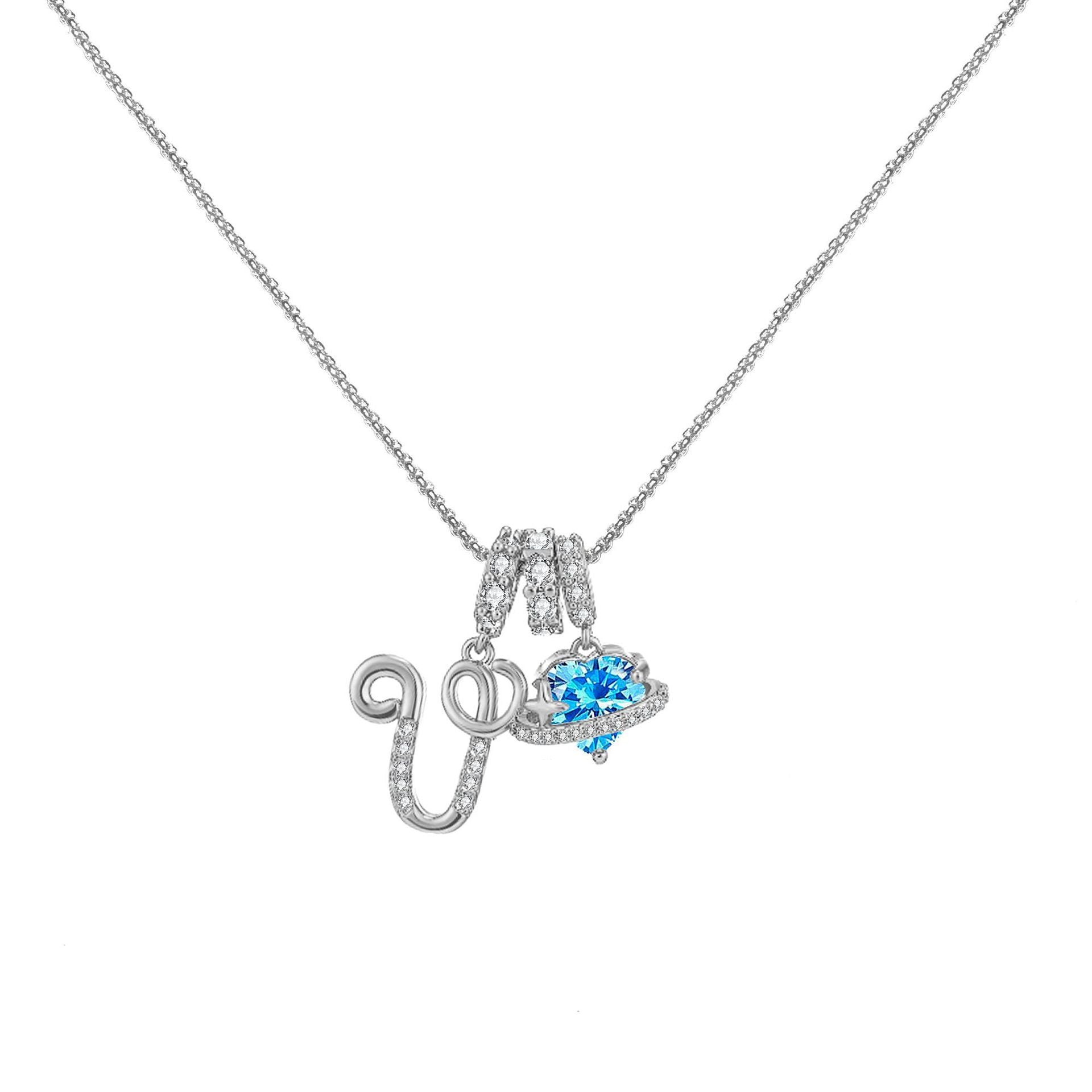 đPersonalized Gifts-Initial Letter Necklace ăAâZă