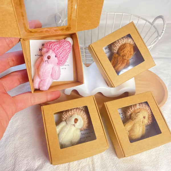 🚨Hot Deal-$12.99 Only Today⏰Handmade Mini Plush Teddy Bear in Box🎁