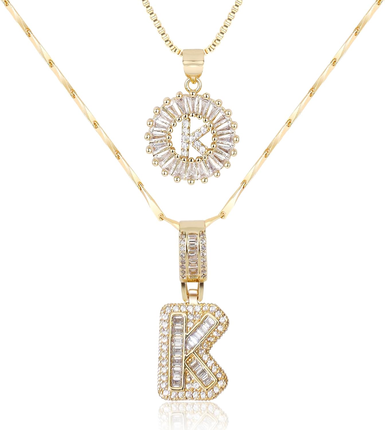 【LAST DAY 49% OFF】2 Pack - Initial Letter Pendant Necklaces