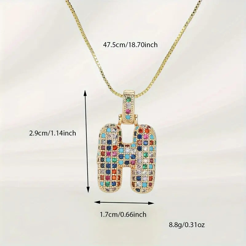 Bubble Letter Necklace