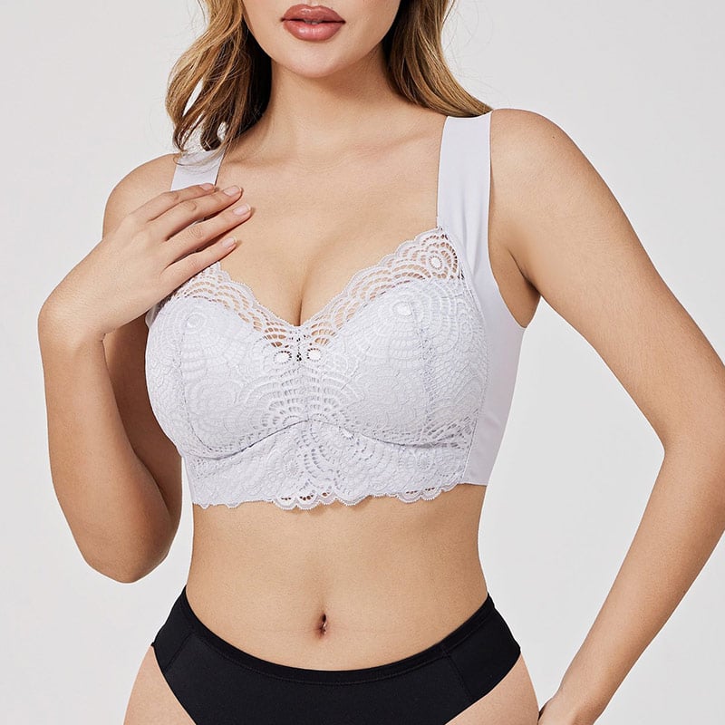 ⏰49%Off 3 Days To Go⏰ - Comfortable & Supportive Push-Up Seamless Lace Cut-Out Bra