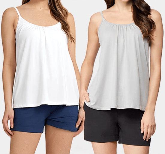 ❤️‍🔥2024 Loose-fitting Tank Top With Built-in Bra