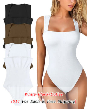 Sleeveless Tummy Control Tank Tops Bodysuits[Holiday Sale Ends Soon!]