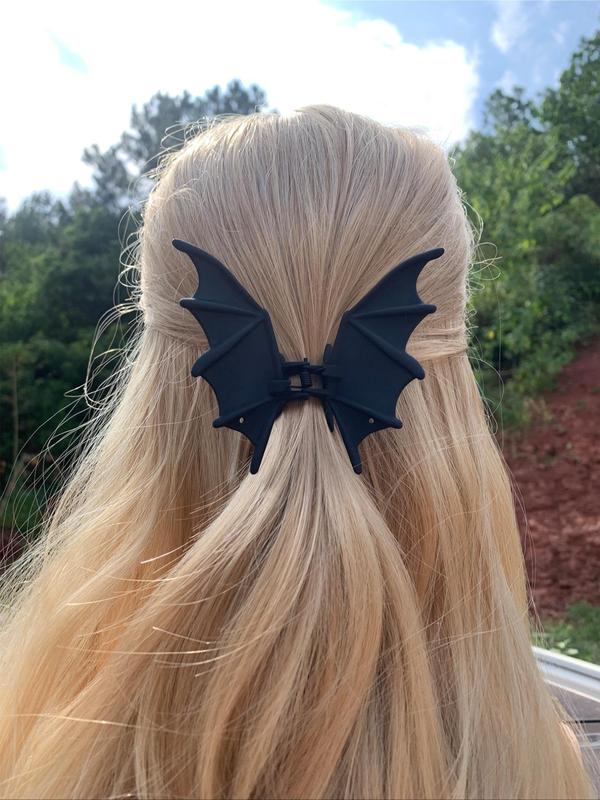Punk Style Ponytail Hair Accessories -Halloween Bat Hair Claw