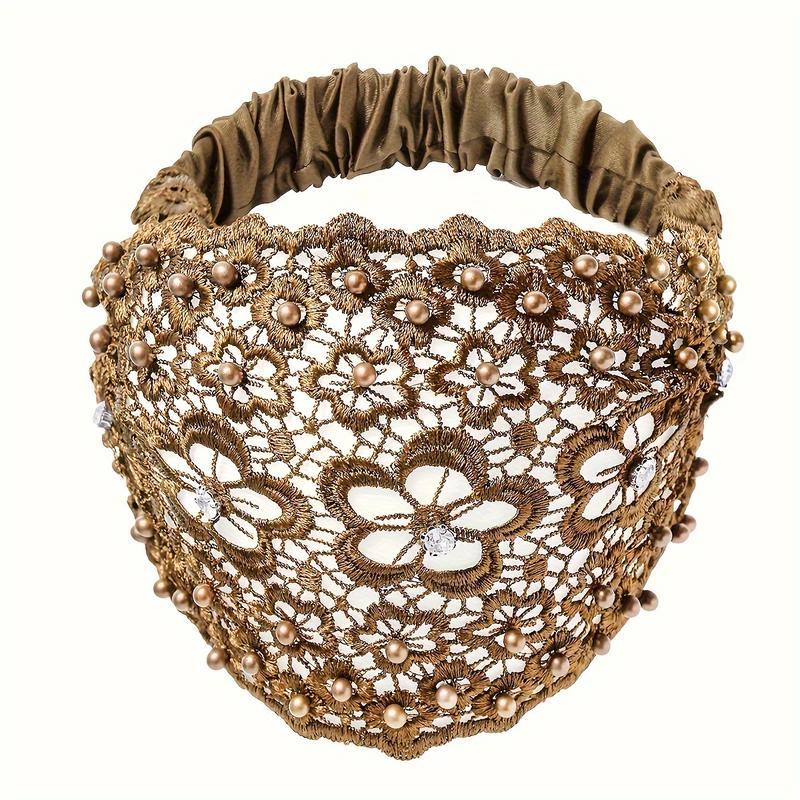 🔥Last Day Buy 1 Get 2 Free🔥Boho-chic Crystal & Pearl Embellished Wide Headbands