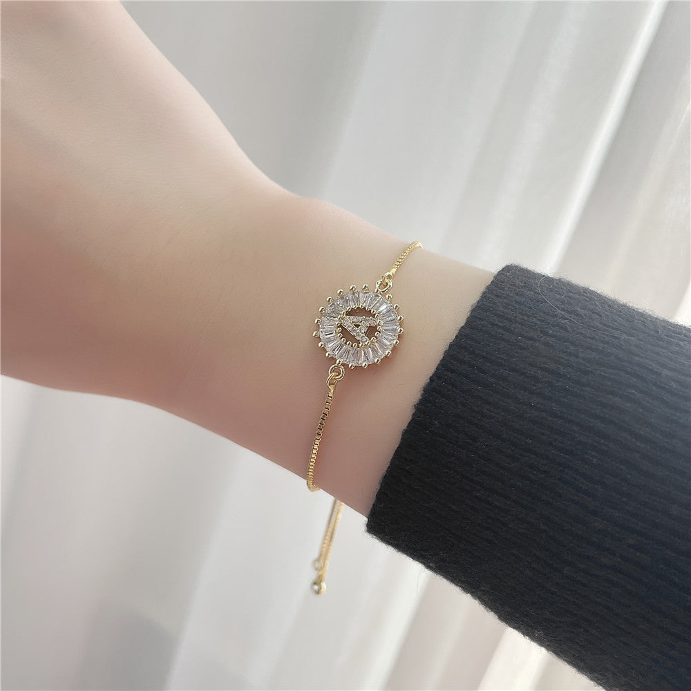 【LAST DAY 49% OFF】Initial Letter Pendant Bracelet