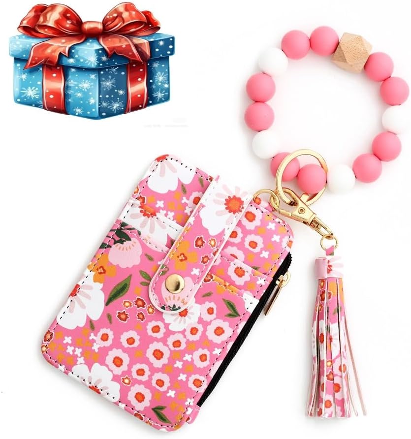🌸Women's Floral Print Leather Card Bag