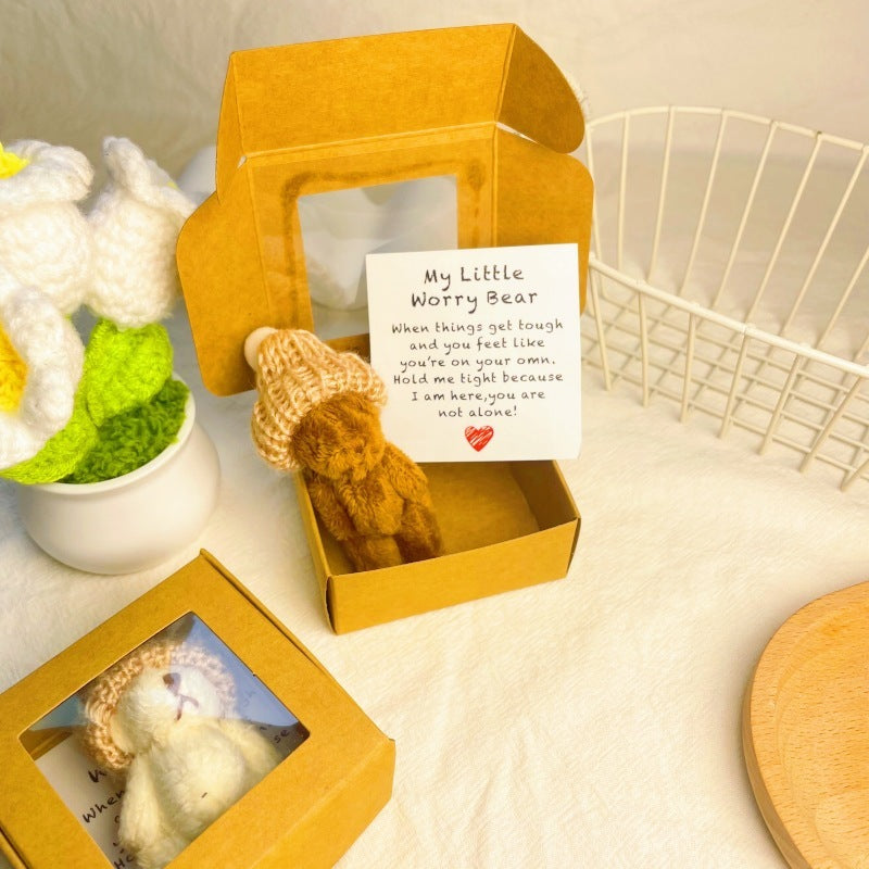 🚨Hot Deal-$12.99 Only Today⏰Handmade Mini Plush Teddy Bear in Box🎁
