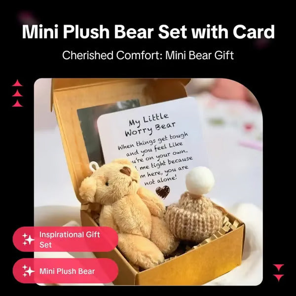🚨Hot Deal-$12.99 Only Today⏰Handmade Mini Plush Teddy Bear in Box🎁