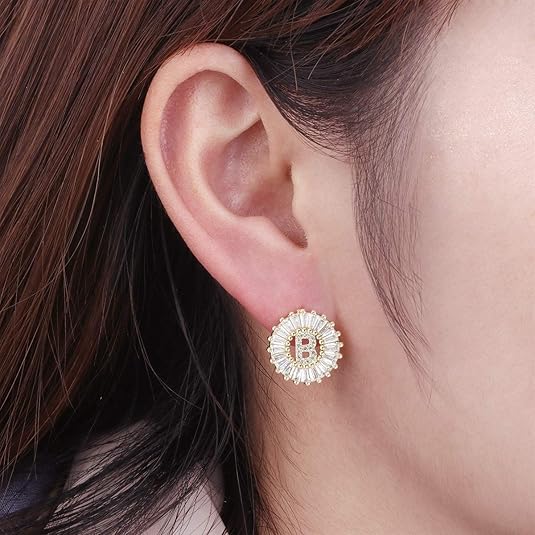 【LAST DAY 49% OFF】Initial Letter Pendant Earrings
