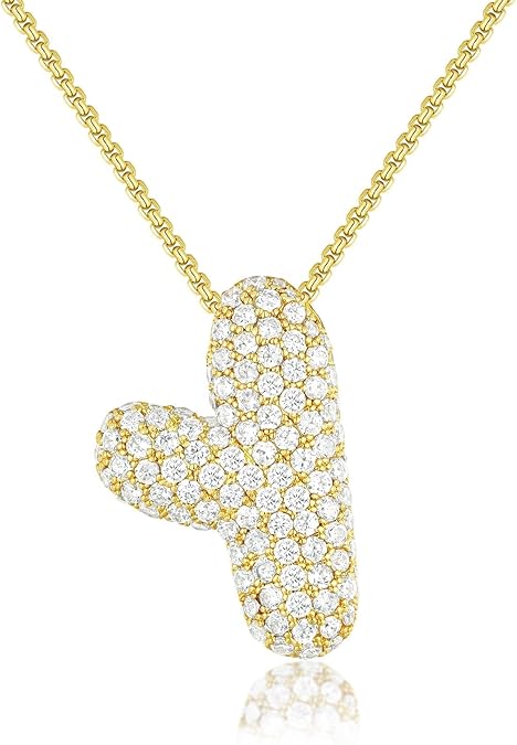 【LAST DAY 49% OFF】Bubble Initial Diamond Necklace