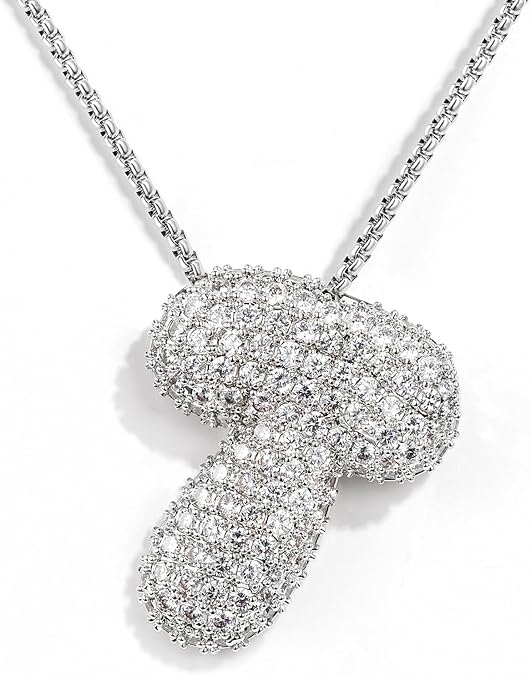 【LAST DAY 49% OFF】Bubble Initial Diamond Necklace